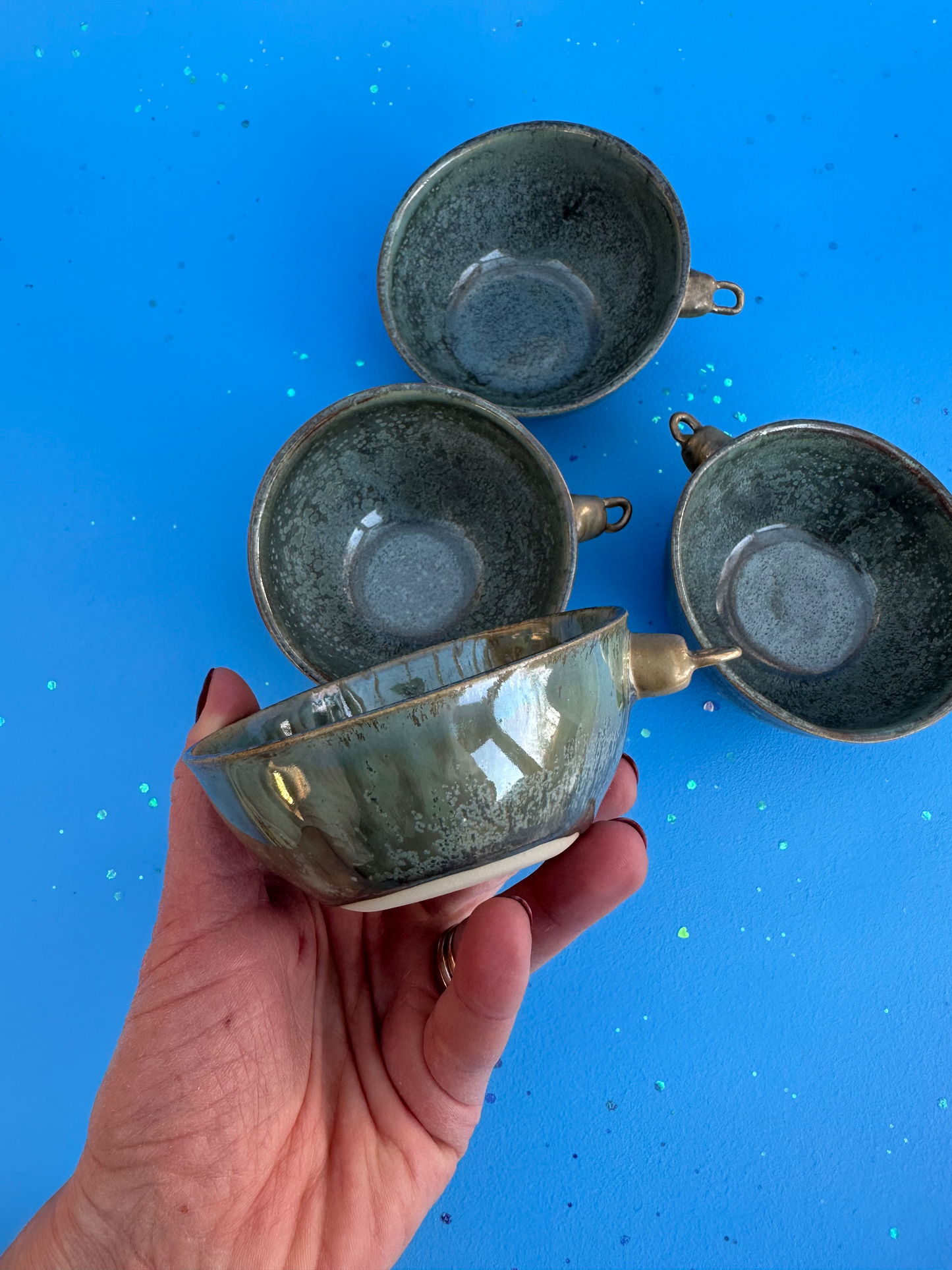 Julekugleskål, lille - grøn