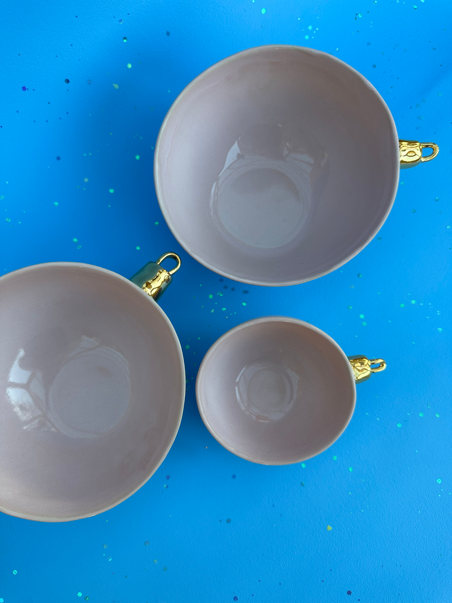 Julekugleskål, lille - rosa