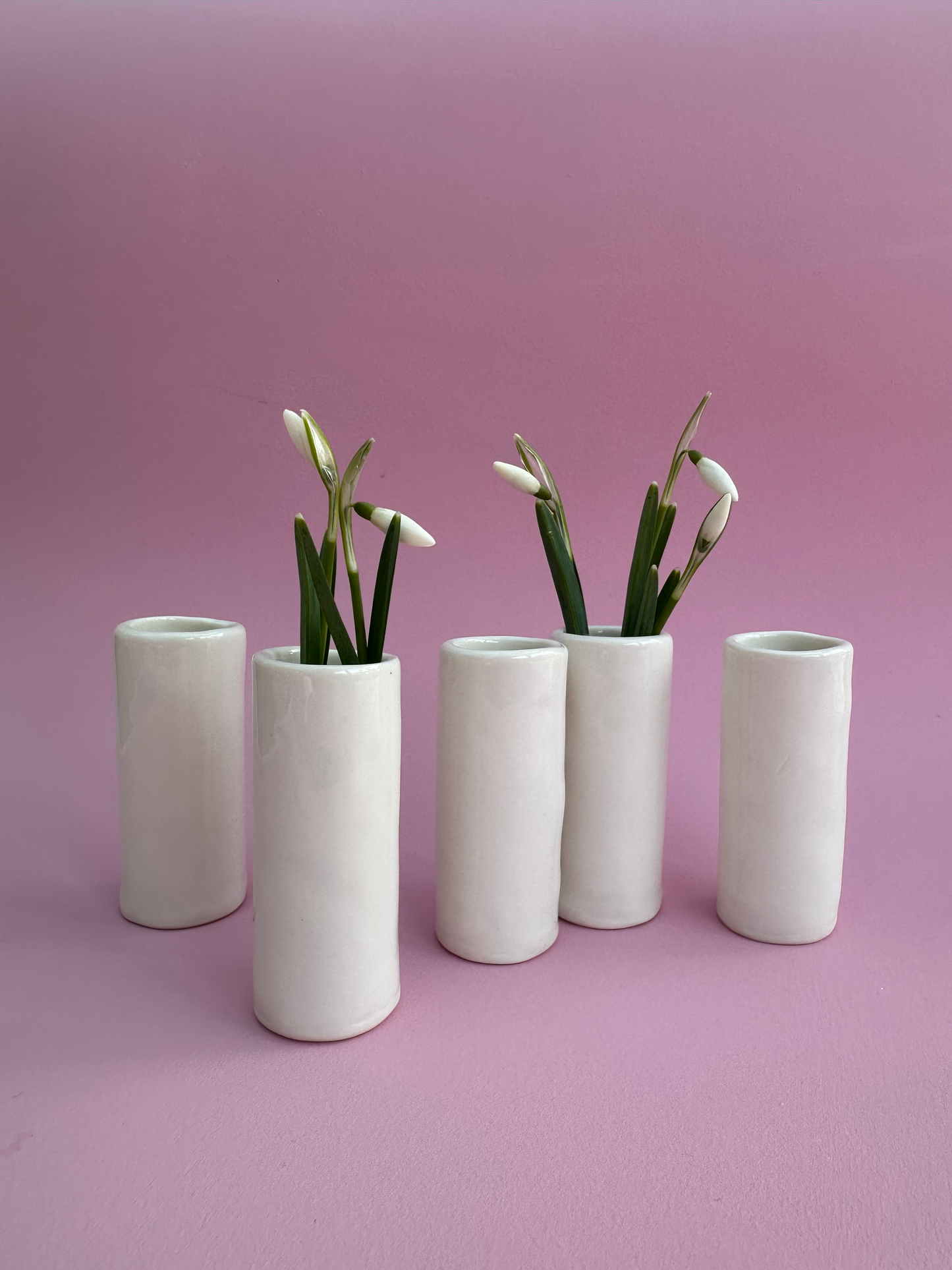 Forårsvase - hvid