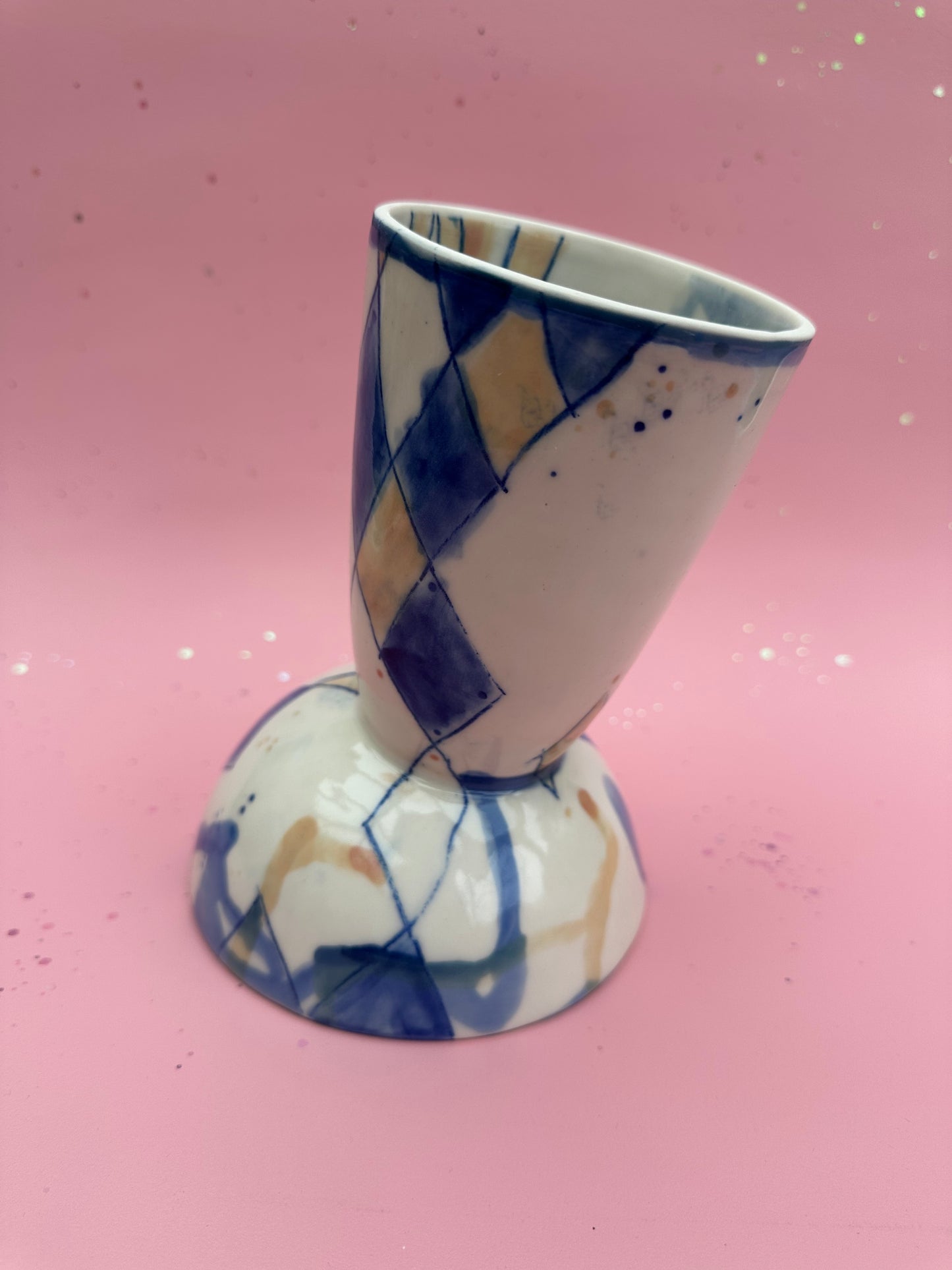 Opsats/vase - harlekin/splash