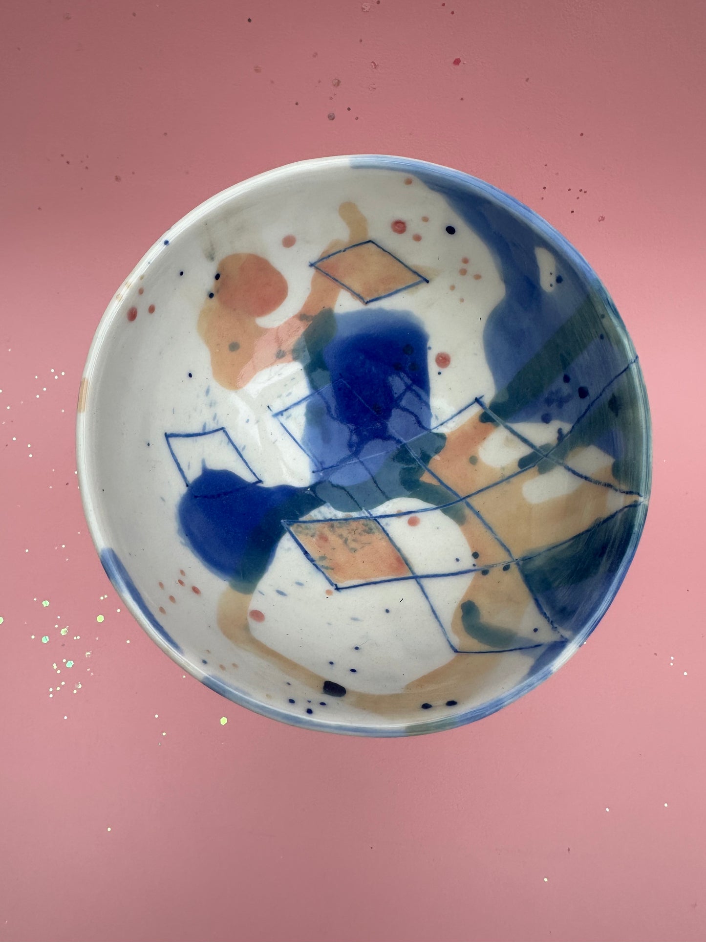 Opsats/vase - harlekin/splash