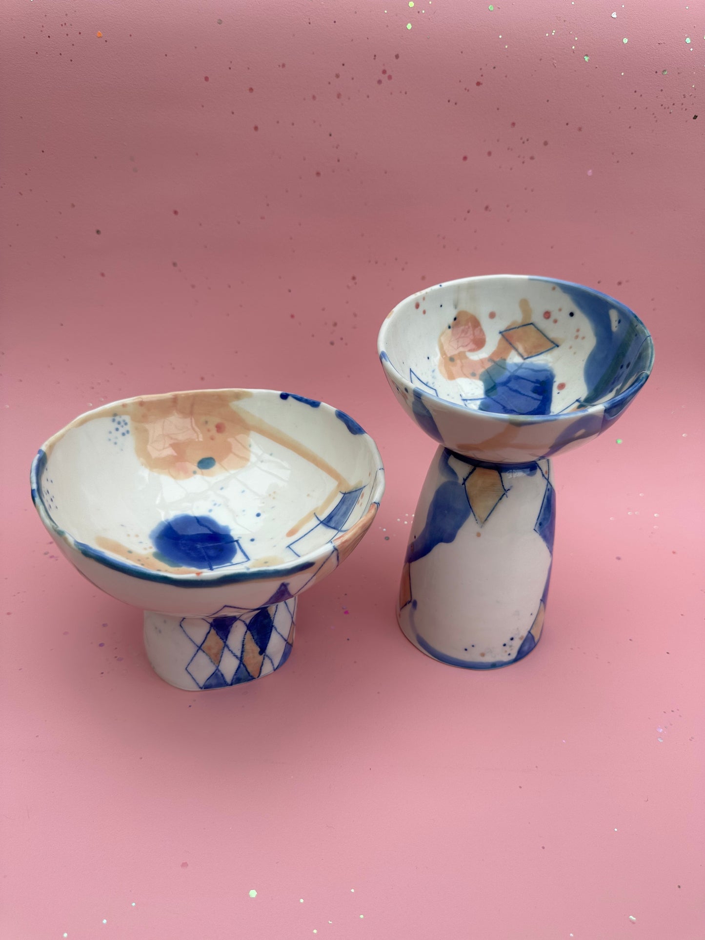 Opsats/vase - harlekin/splash